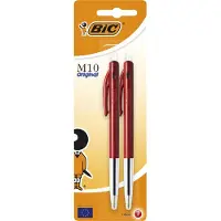 BIC Balpen Bic M10 rood medium blister à 2st | 20 stuks