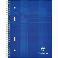 Clairefontaine Collegeblok Clairefontaine Studium A5+ 6-gaats 80blz ruit 5x5mm assorti | 5 stuks