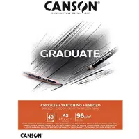 Canson Schetsboek Canson Graduate Croquis A5 96gr 40vel | 5 stuks