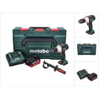 Metabo Boormachine + slagboor, BS 18 LTX BL I snoerloze boormachine 18 V 130 Nm + 1x oplaadbare batterij 8.0 Ah + lader + metaBOX (Oplaadbare batterij)