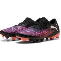 Puma Future 8 Match Low Gras / Kunstgras Voetbalschoenen (MG) Zwart Paars Rood