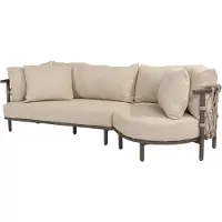 4 Seasons Outdoor Ezra chaise longue loungeset 2 delig terre