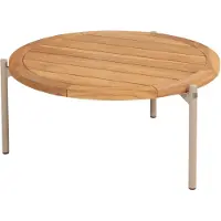 4 Seasons Outdoor Yoga lounge tuintafel 73xH35 cm aluminium latte