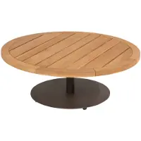 4 Seasons Outdoor Volta lounge tuintafel met middenpoot 80xH30 cm aluminium terre