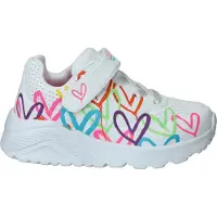 SKECHERS 314078N Uno Lite - Love Sneakers | Maat 26 Meisjes Wit