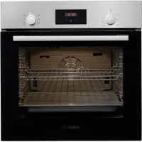 Bosch HBF133BR0 elektrische inbouwoven - inhoud 66 l - 5 kookprogramma's - ecoClean zelfreiniging - snel voorverwarmen - roestvrij staal/zwart