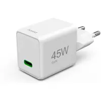 Hama Super-Mini-Charger, PD/QC/GaN, USB-C 45W, wit