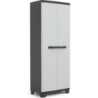 Keter Linear Opbergkast hoog- 68x173x39 cm - Grijs/Zwart