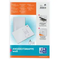 Pierre by Elba Offertemap Oxford A4 met insteektas 2 kleppen 0.5mm PP wit