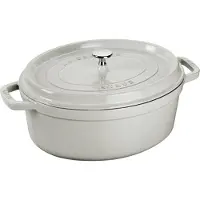 Staub White Truffle stoofpan ovaal 4,2 l