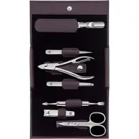 Zwilling Classic Inox Flash 7-delige manicureset paars RVS