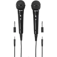Thomson Dynamische microfoon M135D, karaoke, pack van 2