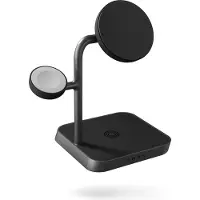 ZENS 3-in-1 MagSafe en Qi2 Draadloze Oplader 15W met Standaard en Watch Stand