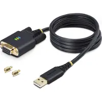 StarTech.com 1P3FFCNB-USB-SERIAL seriële kabel Zwart 1 m USB Type-A DB-9