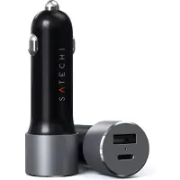 Satechi ST-TCPDCCM Laadadapter 72 W 1x USB-A, 1x USB-C Antraciet Binnen