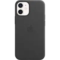 Apple iPhone 12 mini Back Cover met MagSafe Leer Zwart