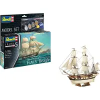 Revell Modelbouwpakket Schepen - 65458 H.M.S. Beagle -Darwin#039 Historical Discovery Barque - Schip - Model Set Plastic - 1:96 - Modelbouw