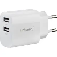 Intenso W24AA USB-oplader 24 W 2x USB-A Wit Binnen