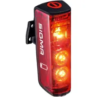 Sigma Blaze Achterlicht LED werkt op een accu Rood, Zwart
