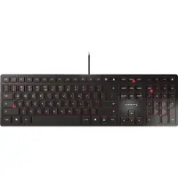 Cherry KC 6000 Slim toetsenbord USB Amerikaans Engels Zwart
