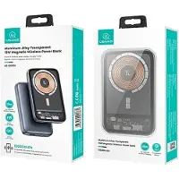 Usams 10000 mAh magnetische en draadloze Powerbank met transparante achterkant