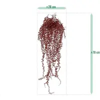 Maxifleur Kunstplanten Callisia kunst hangplant 70cm UV Burgundy