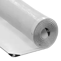 vidaXL Doorzichtig zeildoek met zeilringen 3x10 m polyethyleen
