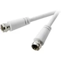 Speaka Professional Satelliet Aansluitkabel [1x F-stekker - 1x F-stekker] 10.00 m 75 dB Wit