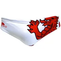Turbo Wales Dragon Swimming Brief Wit 4XL Man
