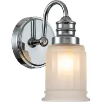 QUOIZEL LED Badkamerarmatuur Swell | 3W 3000K 300Lm 830 | IP44 | Dimbaar | Polished Chrome