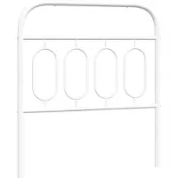 vidaXL Vervangend hoofdbord 90 cm metaal wit