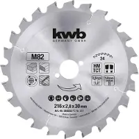 Einhell 49588255, Geschikt voor: hardhout, laminaat, kunststof, Diameter: 21,6 cm, Dikte: 2,8 mm, Materiaal: wolfraamcarbide (TCT), Kern dikte: 1,8 mm, Toerental: 8900 tpm