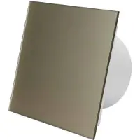 Air Roxy Badkamer ventilator ? 125 mm - glazen front satijn goud