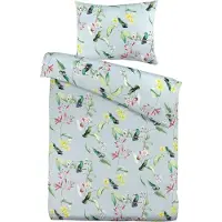 Papillon Dekbedovertrek Birdsong Grey Satijn-200 x 200 / 220 cm | 2-Persoons