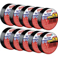 TESA 56192 Isolatietape Zwart (l x b) 10 m x 15 mm 10 stuk(s)