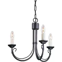 Elstead Lighting LED Kroonluchter | 3X E14 Max 60W | Dimbaar | Black