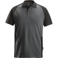 Snickers 2750 Tweekleurig Polo Shirt Staalgrijs/Zwart maat L heren