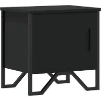vidaXL Nachtkastje 40x30x40 cm spaanplaat zwart