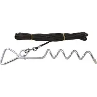 Bonezz Grondspiraal - Inclusief zwart koort - 8mm x 40cm