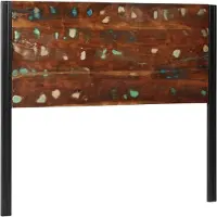 vidaXL Hoofdeinde 120 cm massief gerecycled en ijzer