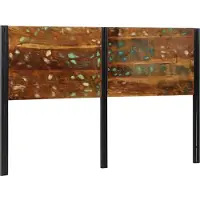 vidaXL Hoofdeinde 160 cm massief gerecycled en ijzer