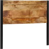 vidaXL Hoofdeinde 120 cm massief hout mango en ijzer