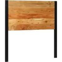 vidaXL Hoofdeinde 100 cm massief hout acaciahout en ijzer
