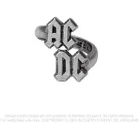 AC/DC Ring - Ring - zilverkleurig - Maat S-M