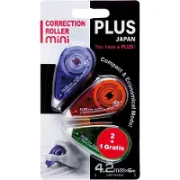 Plus mini correctieroller, 2 + 1 gratis, op blister