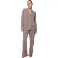Mey Damen Lange Pyjama Serie Pure Chic Uni