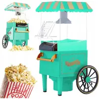 Renew Force Retro Popcorn Machine 1200W - - Gezonde Popcorn zonder Vet