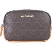 Valentino Toilettas Lady Re Soft Cosmetic Case Moro / Naturale Donkerbruin