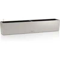 Lechuza BALCONERA Color 100 - Plantenbak - met uitneembare binnenbak - met bewateringssysteem - ALL-IN-ONE set met -PON - zandbruin