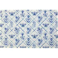 Mars & More Deurmat Delfts blauw 75x50cm